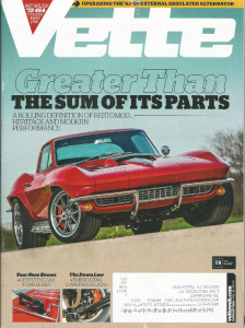 VETTE 2018 JAN - LOWER A C1, COOL 60, ALTERNATOR REBUILD, SICK 58